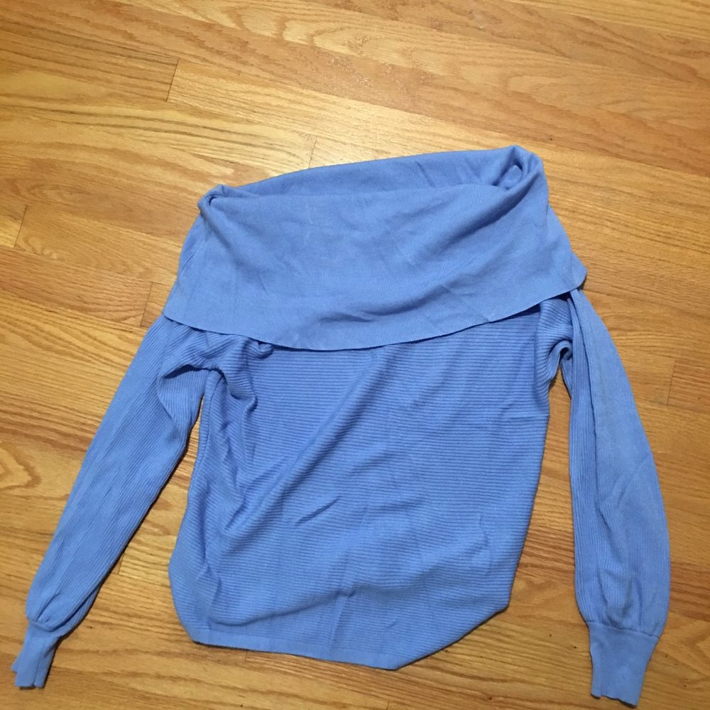 Over the shoulder sweater